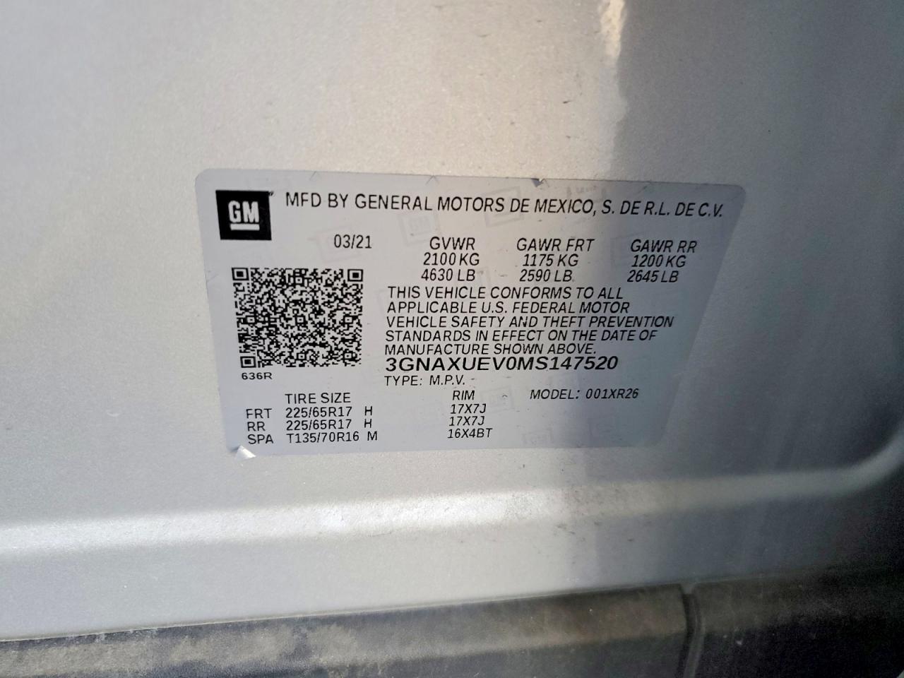 Chevrolet Equinox Lt