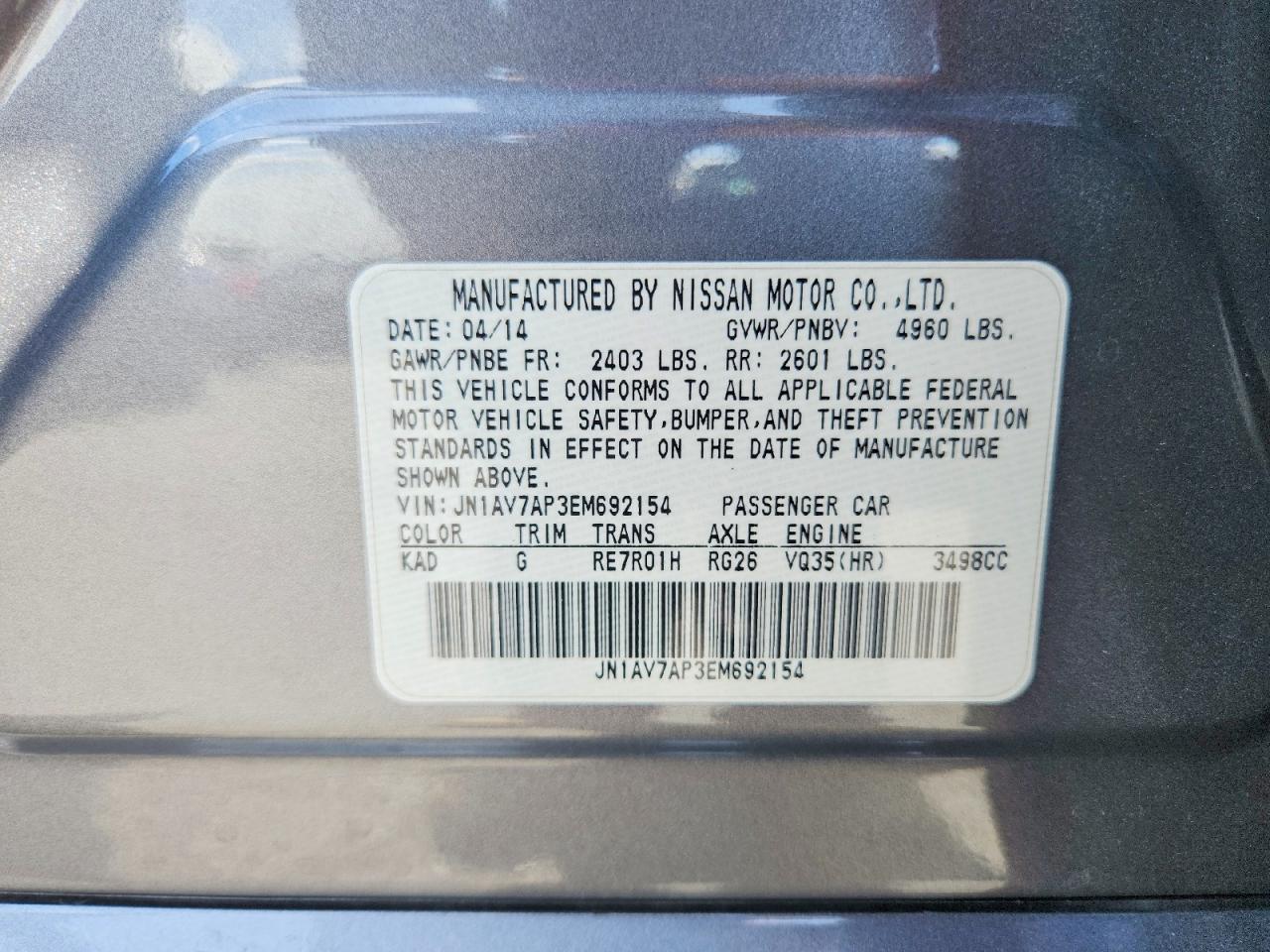 INFINITI Q50