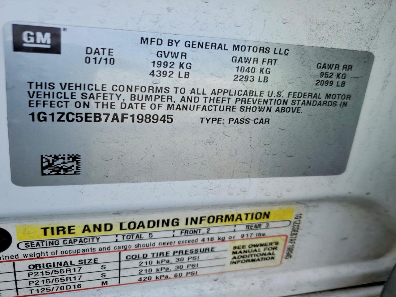 Chevrolet Malibu 1lt
