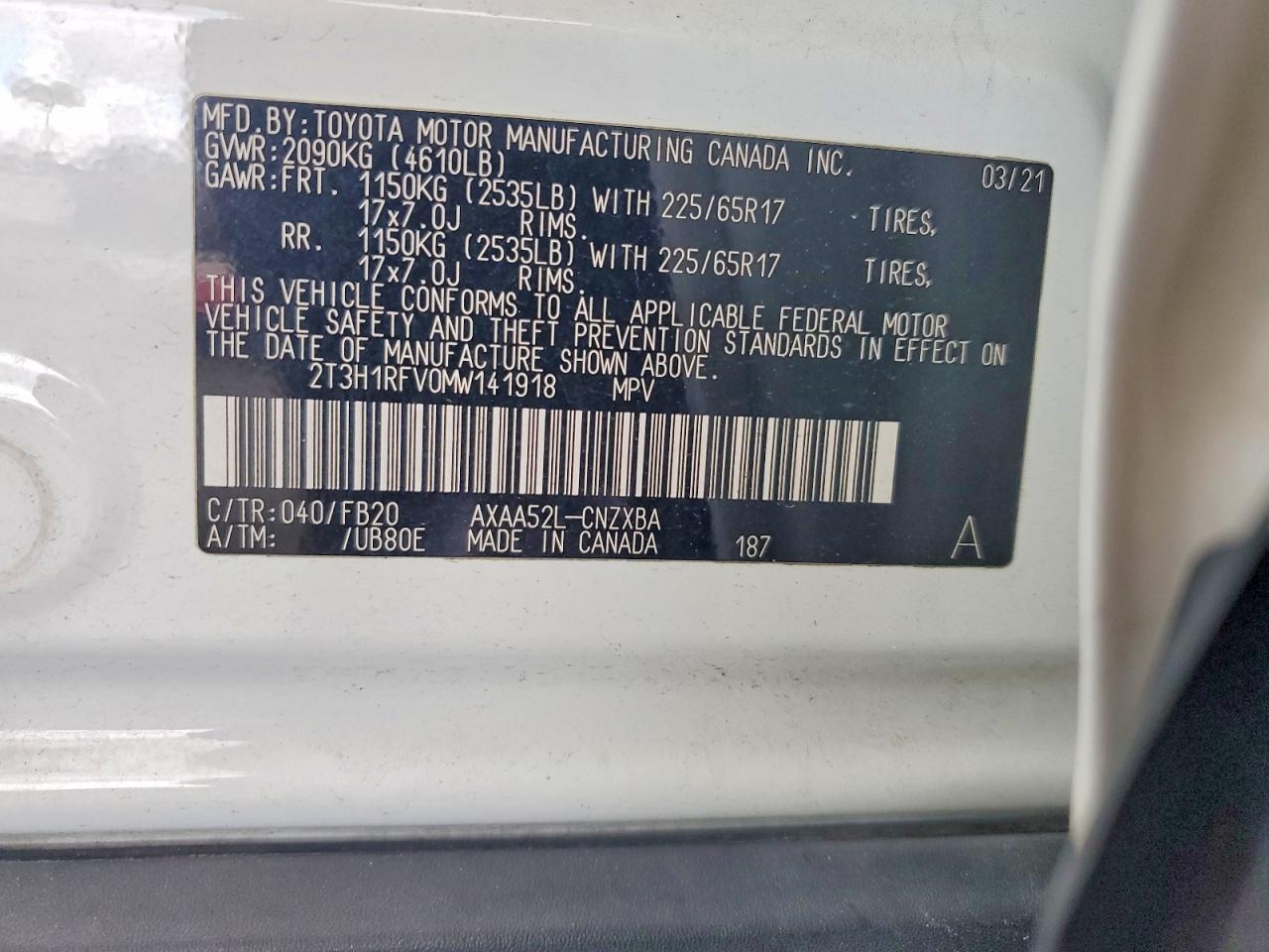 Toyota RAV4 Le