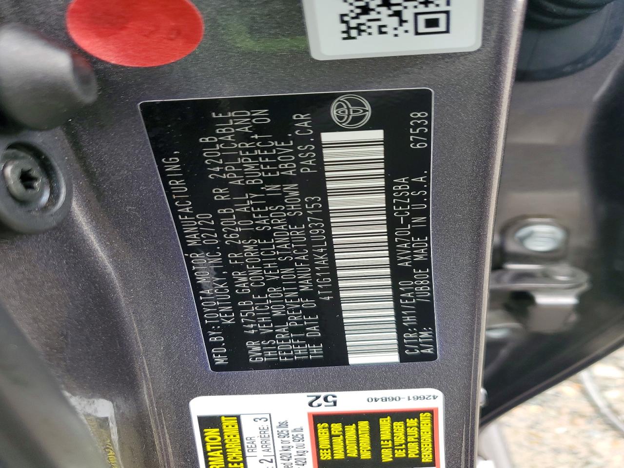 Toyota Camry Se