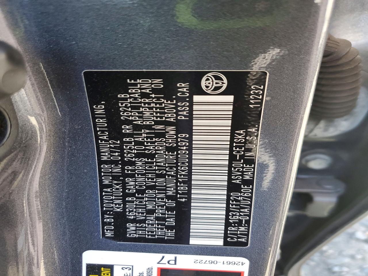 Toyota Camry Se