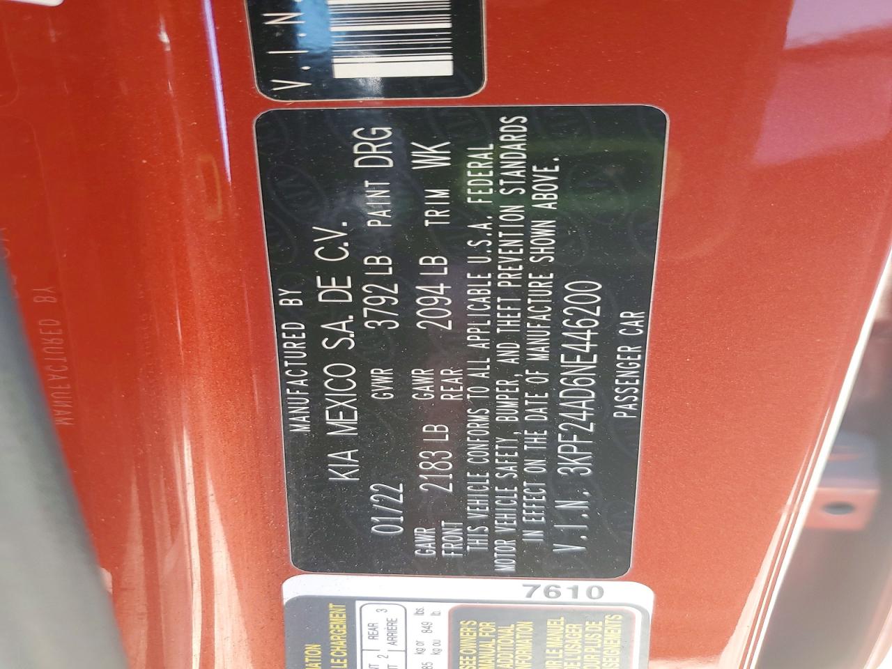 Kia Forte Lxs