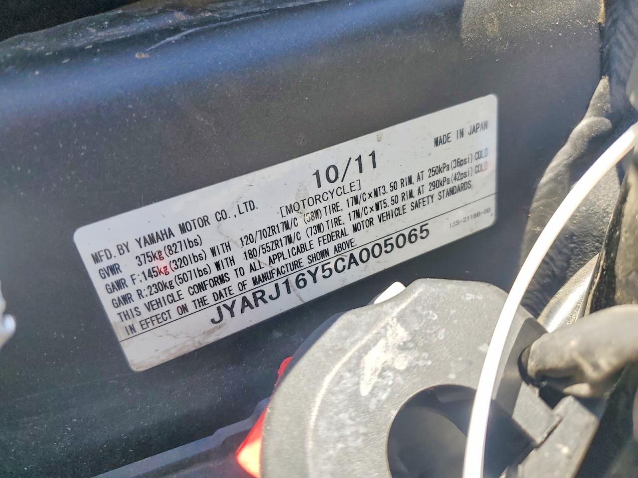 Yamaha Yzf600 C