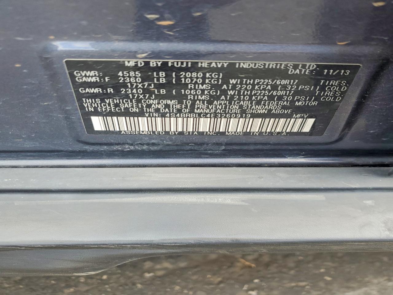 Subaru Outback 2.5i Limited