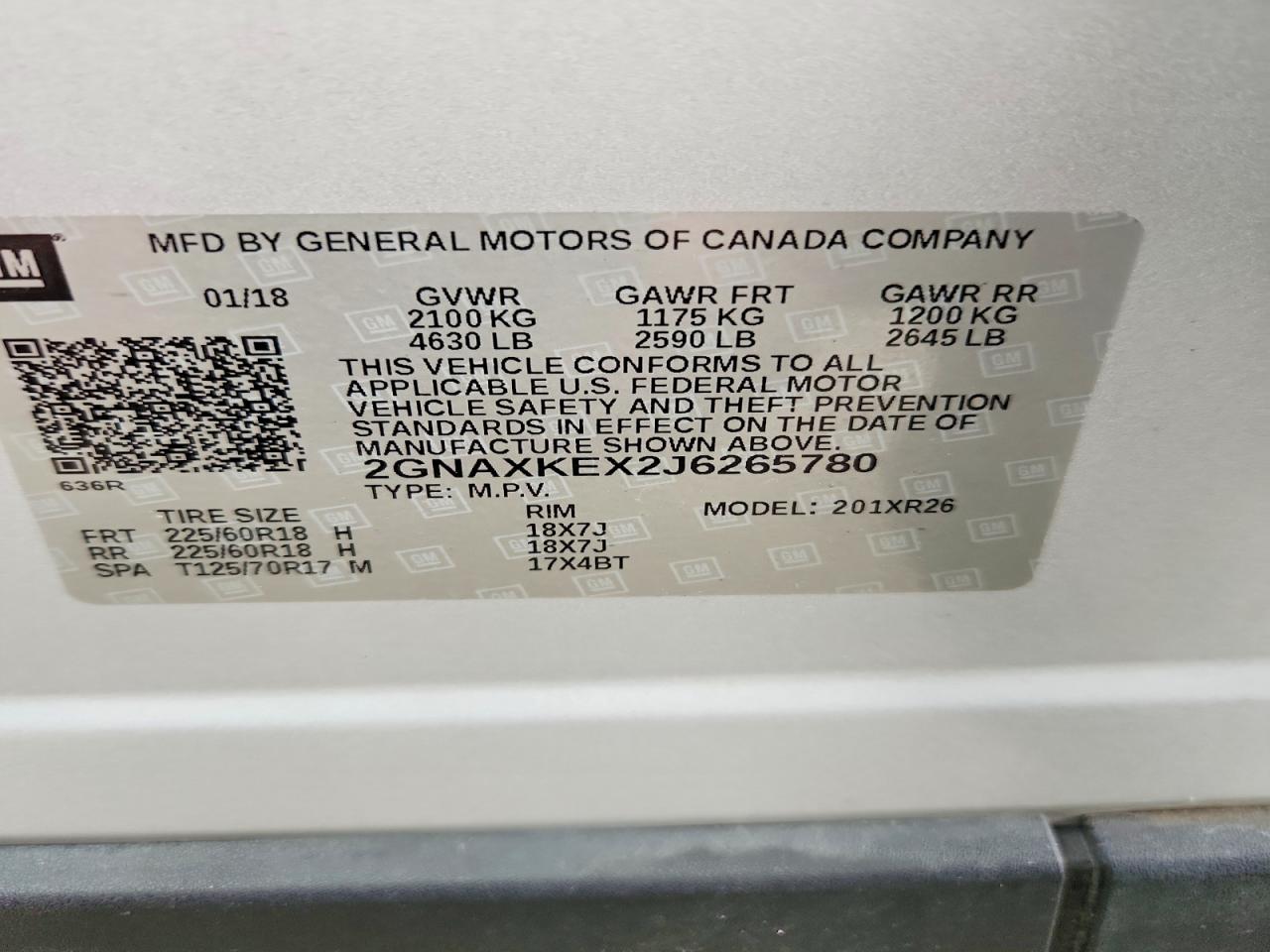 Chevrolet Equinox Lt