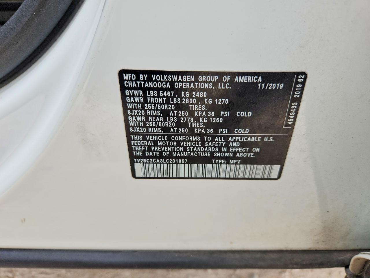 Volkswagen Atlas Se