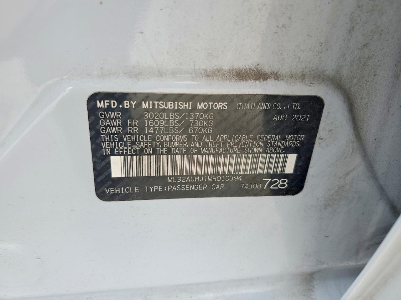 Mitsubishi Mirage Es