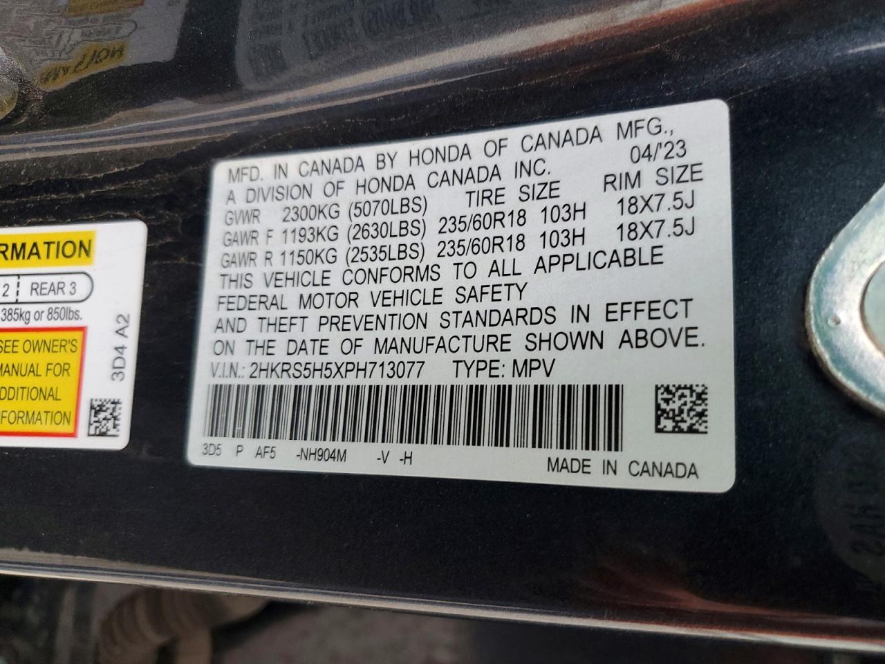 Honda Crv Sport