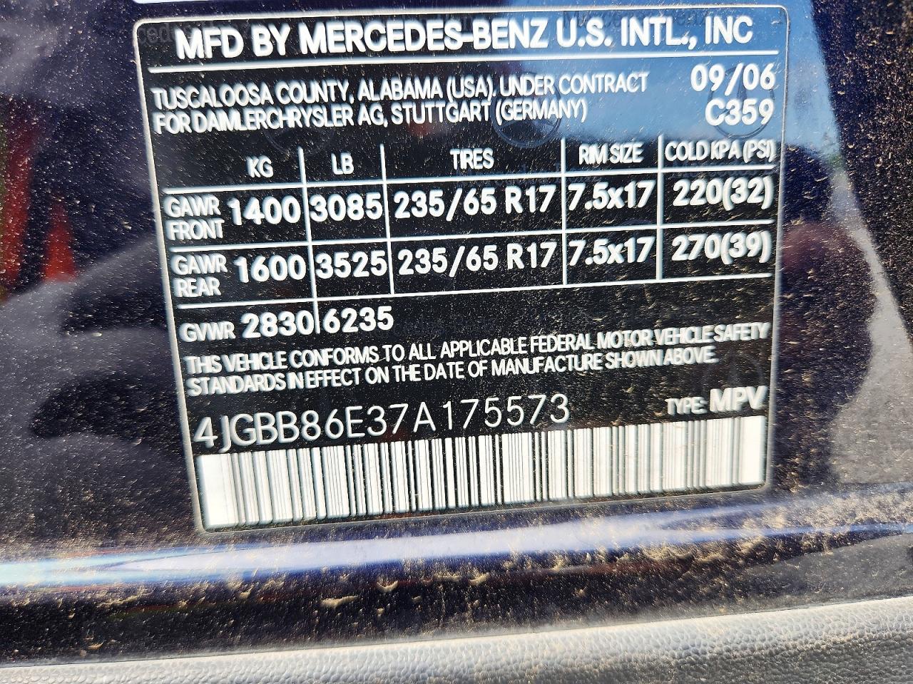 Mercedes-Benz M-Class 350