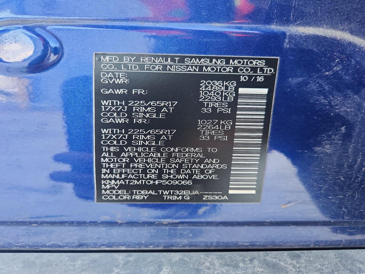 Nissan Rogue Sv