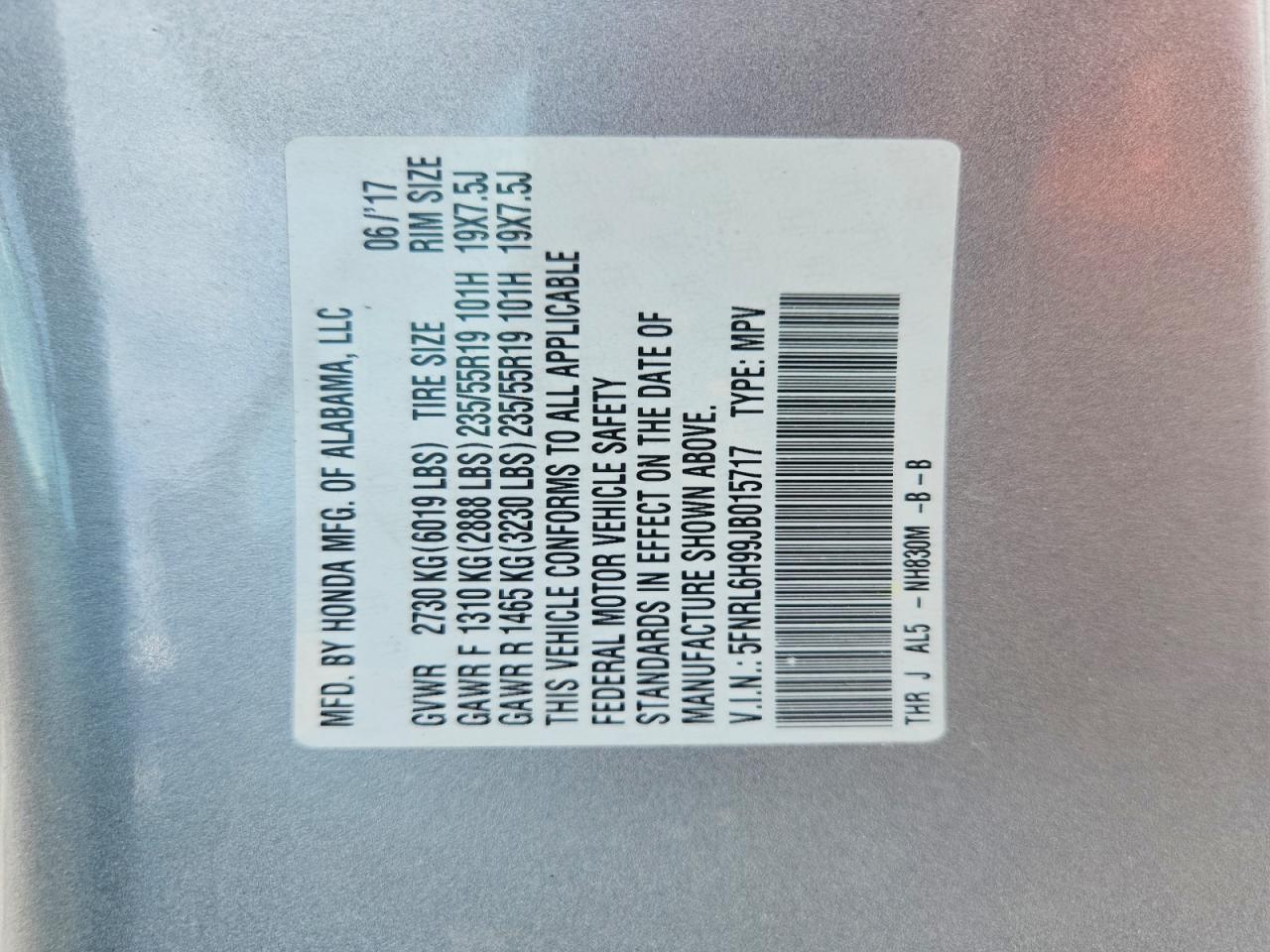Honda Odyssey Elite
