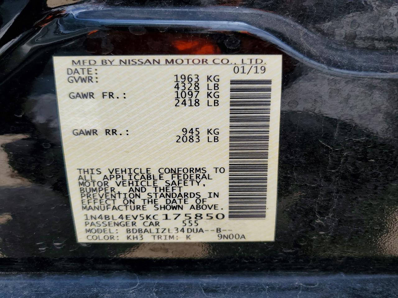 Nissan Altima Sl