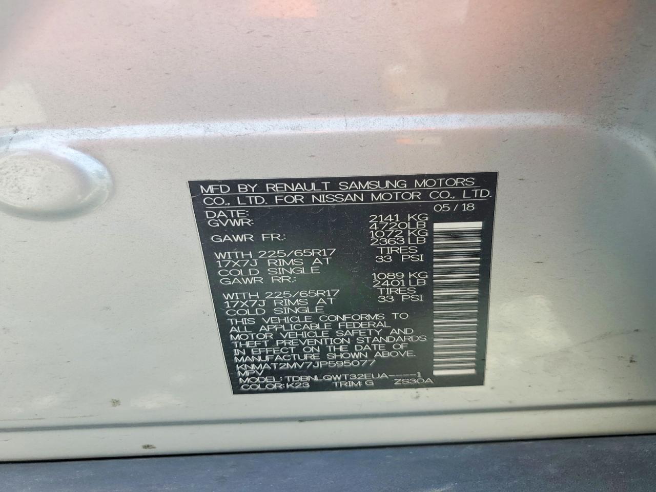 Nissan Rogue Sv