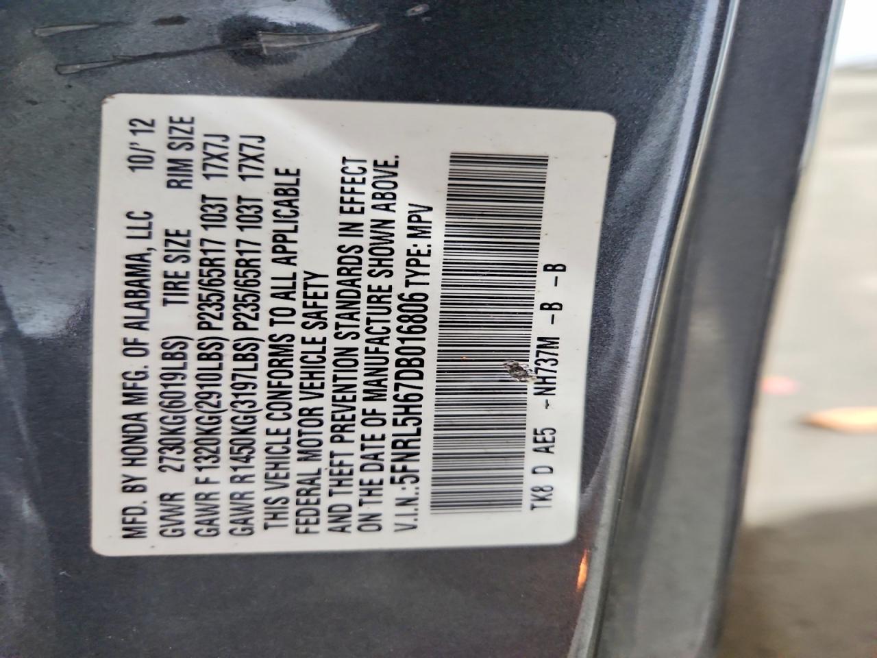Honda Odyssey Exl