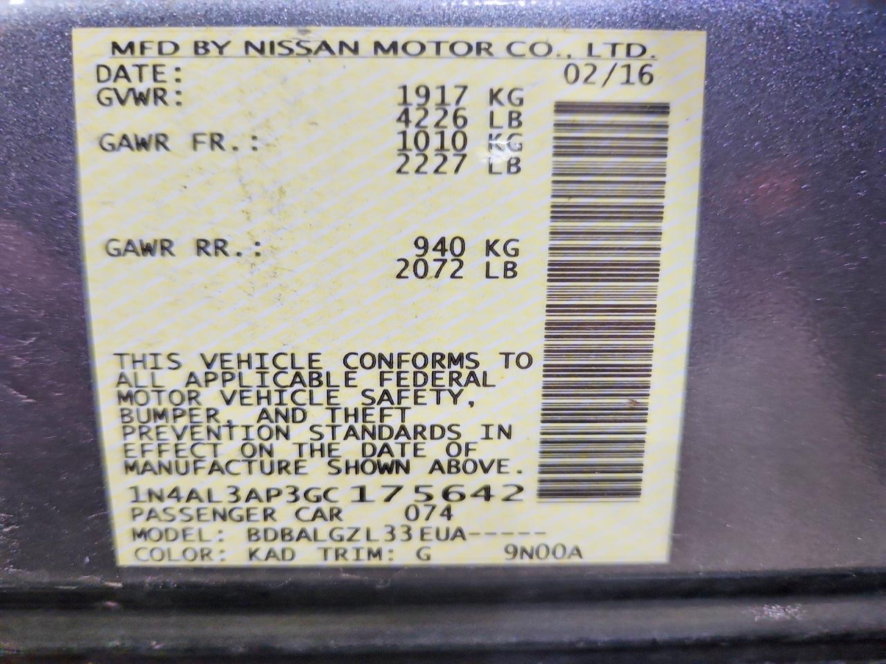 Nissan Altima 2.5 S