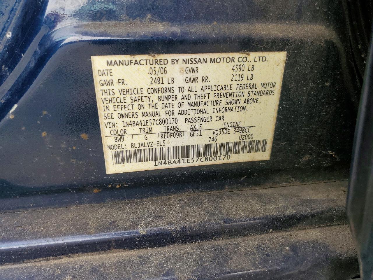 Nissan Maxima 3.5 Se