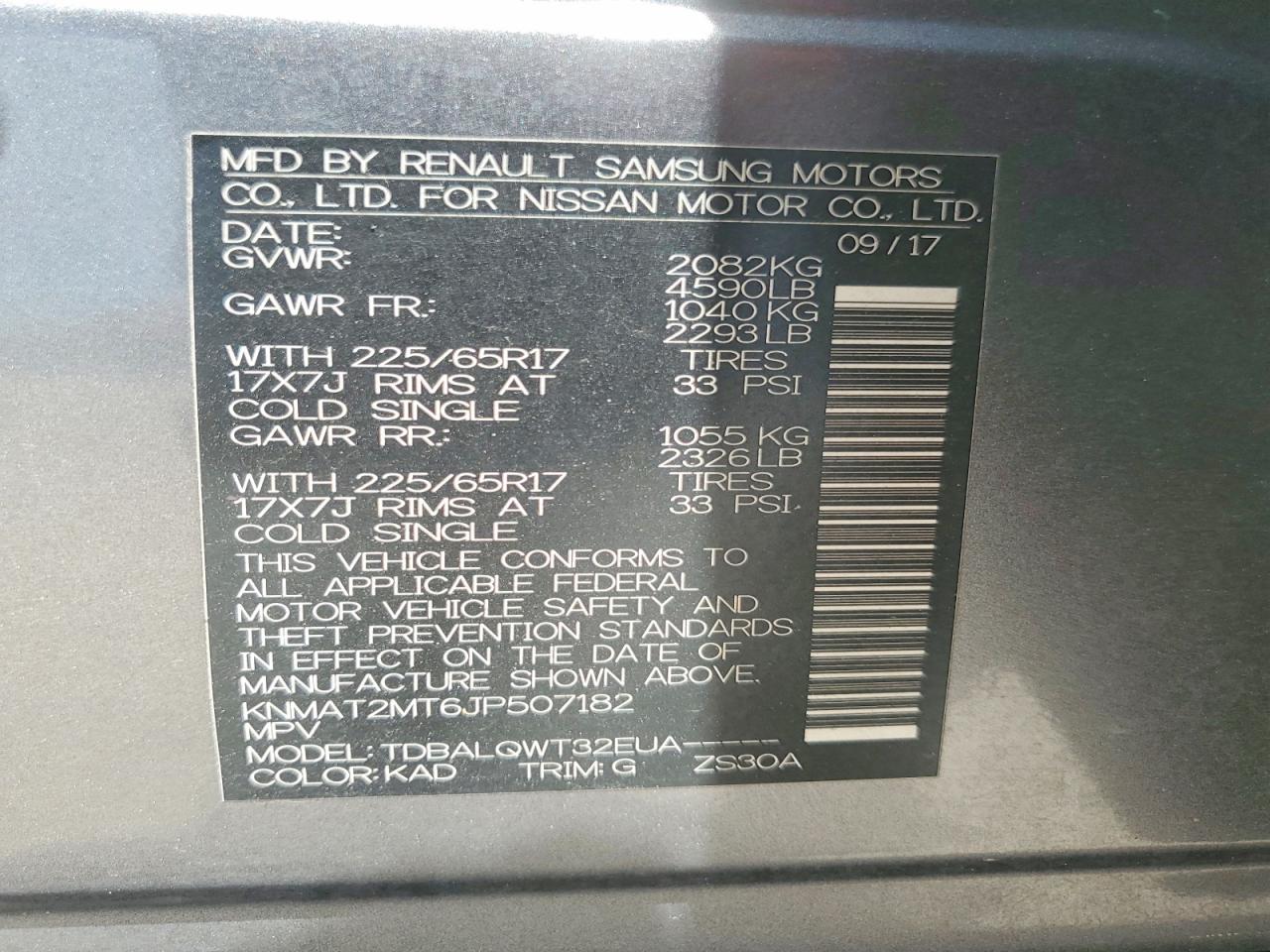 Nissan Rogue Sv