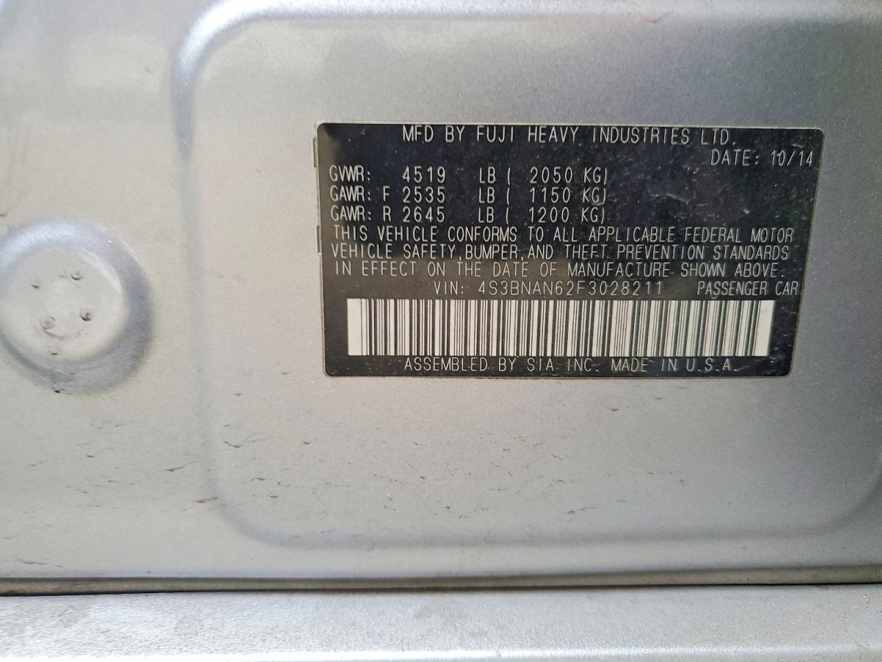 Subaru Legacy 2.5i Limited