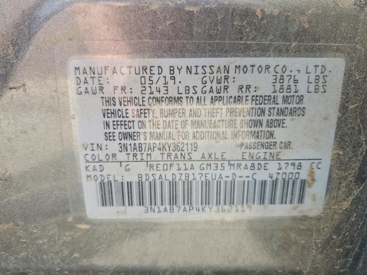 Nissan Sentra Sv