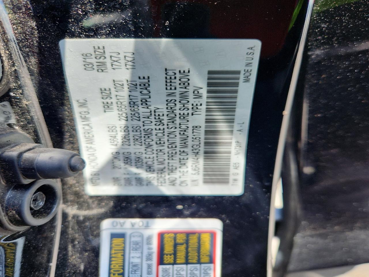 Honda Crv Se