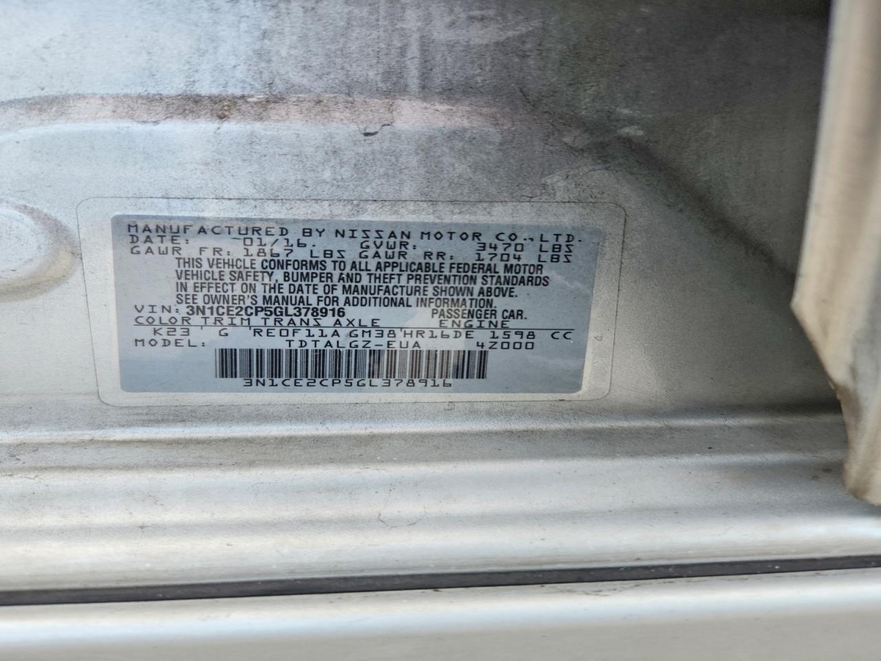 Nissan Versa Sr