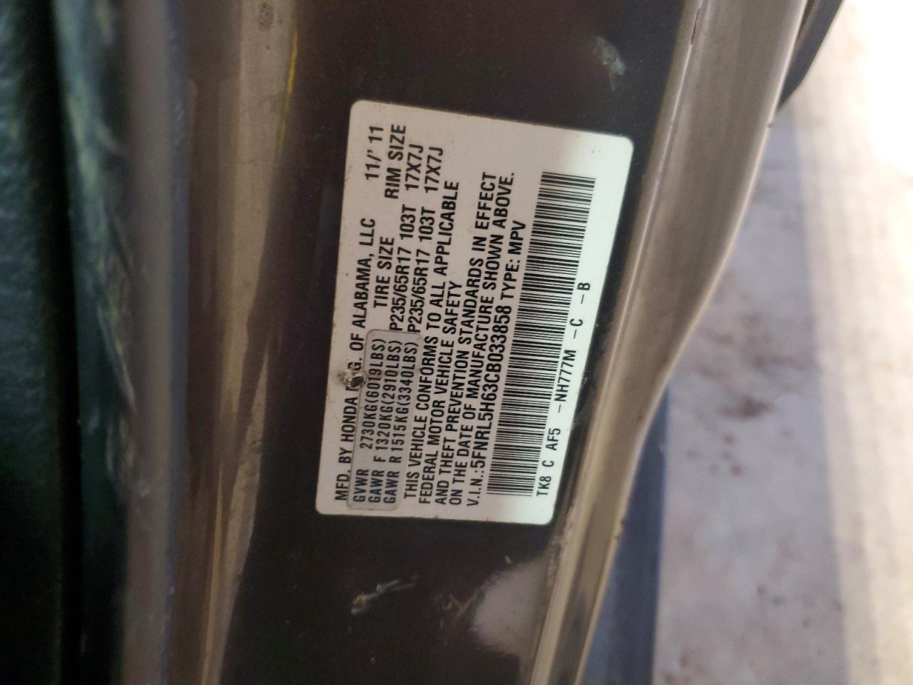 Honda Odyssey Exl
