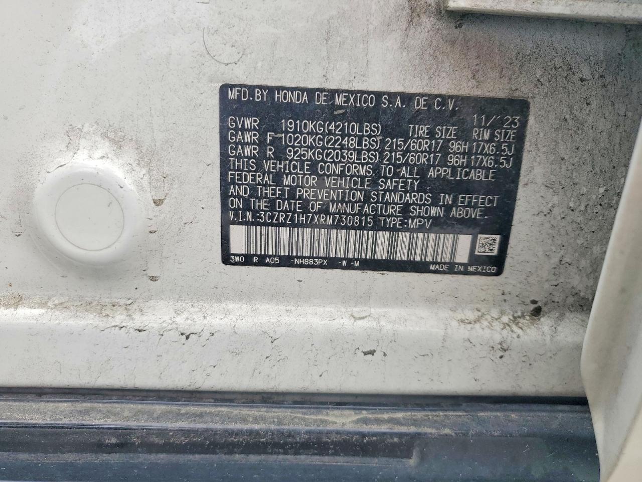 Honda HR-V Exl