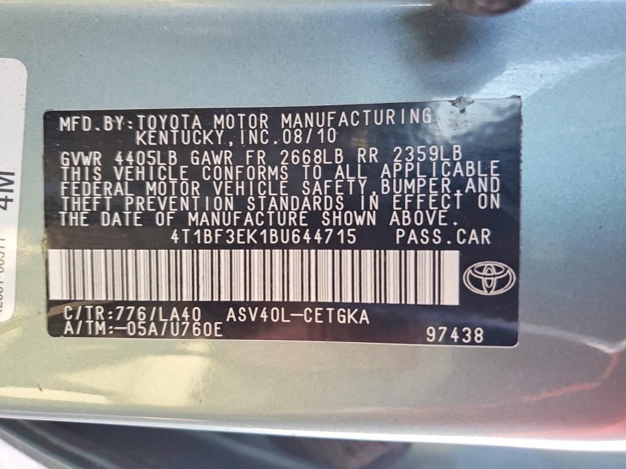 Toyota Camry Xle