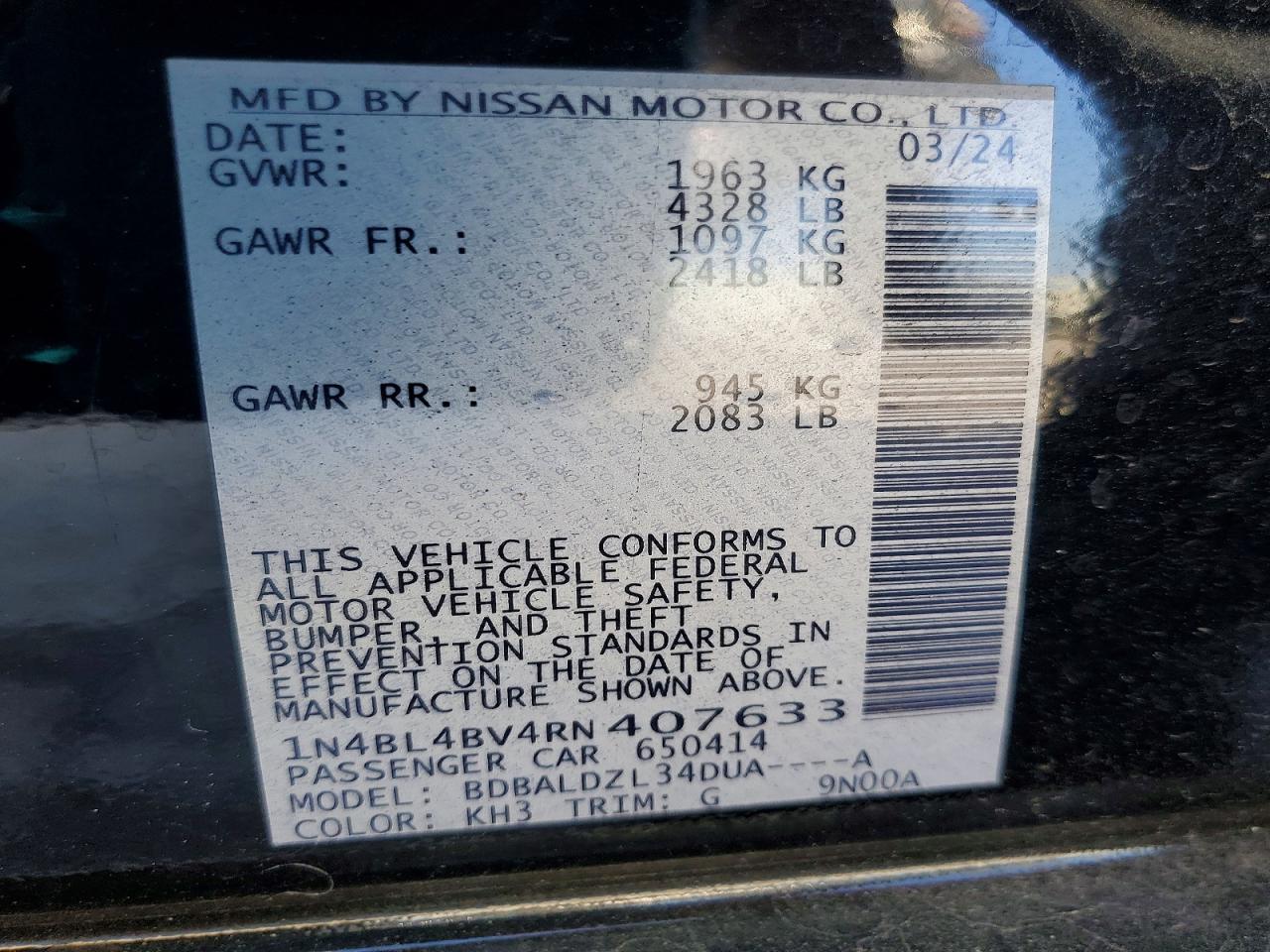 Nissan Altima S