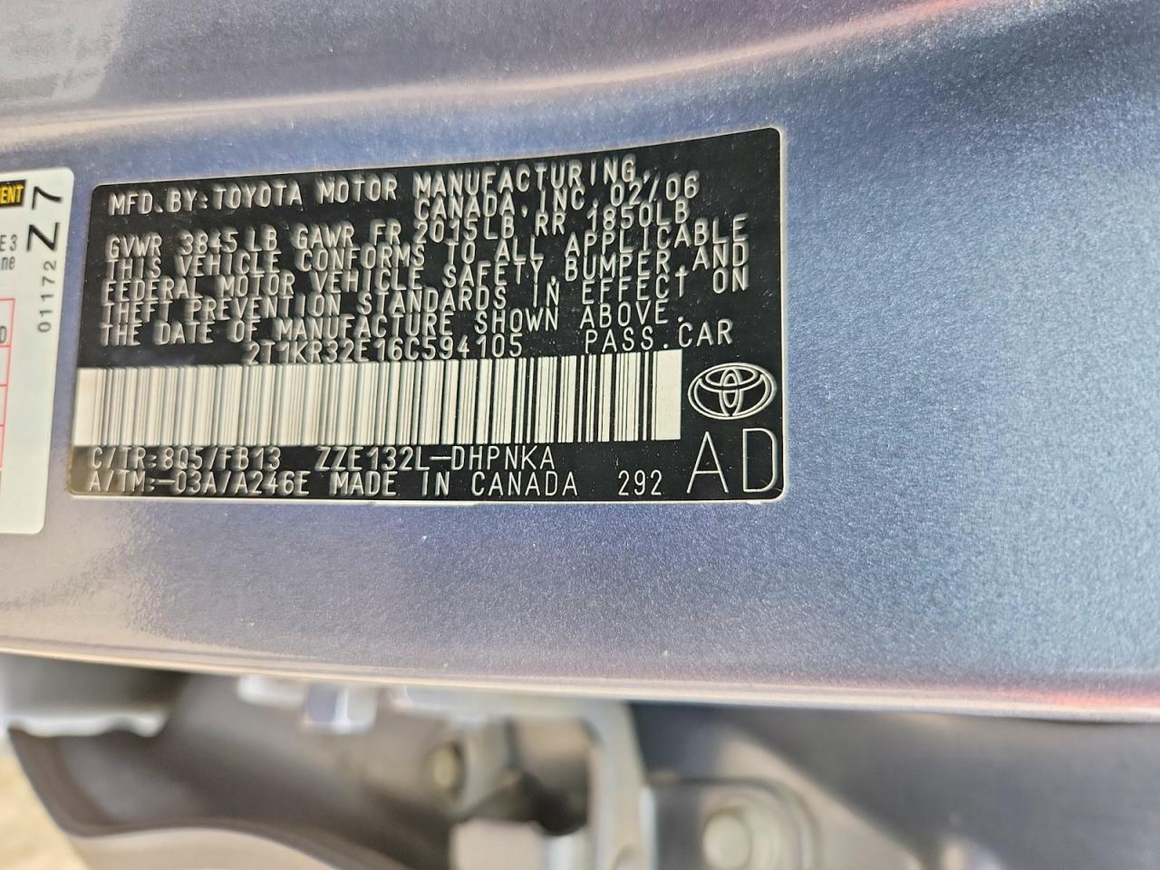 Toyota Corolla Xr