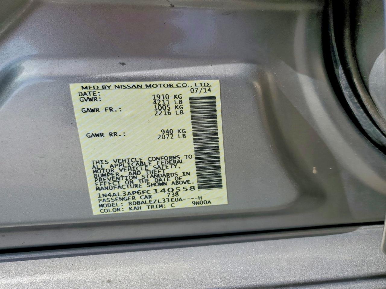 Nissan Altima 2.5 S