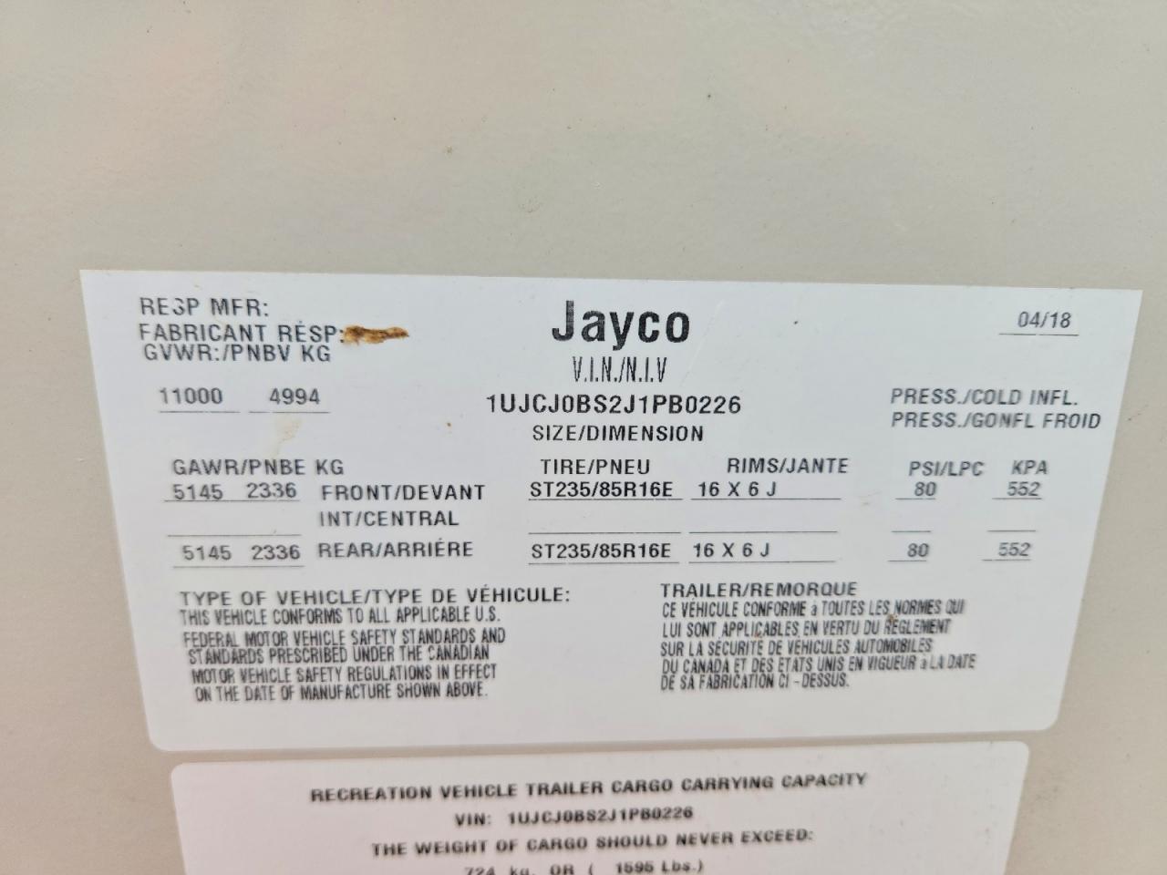 Jayco O Eagle