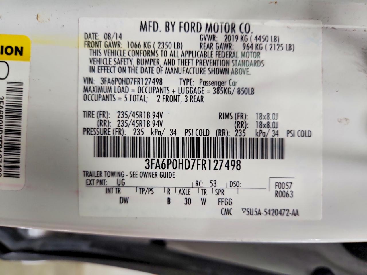 Ford Fusion Se