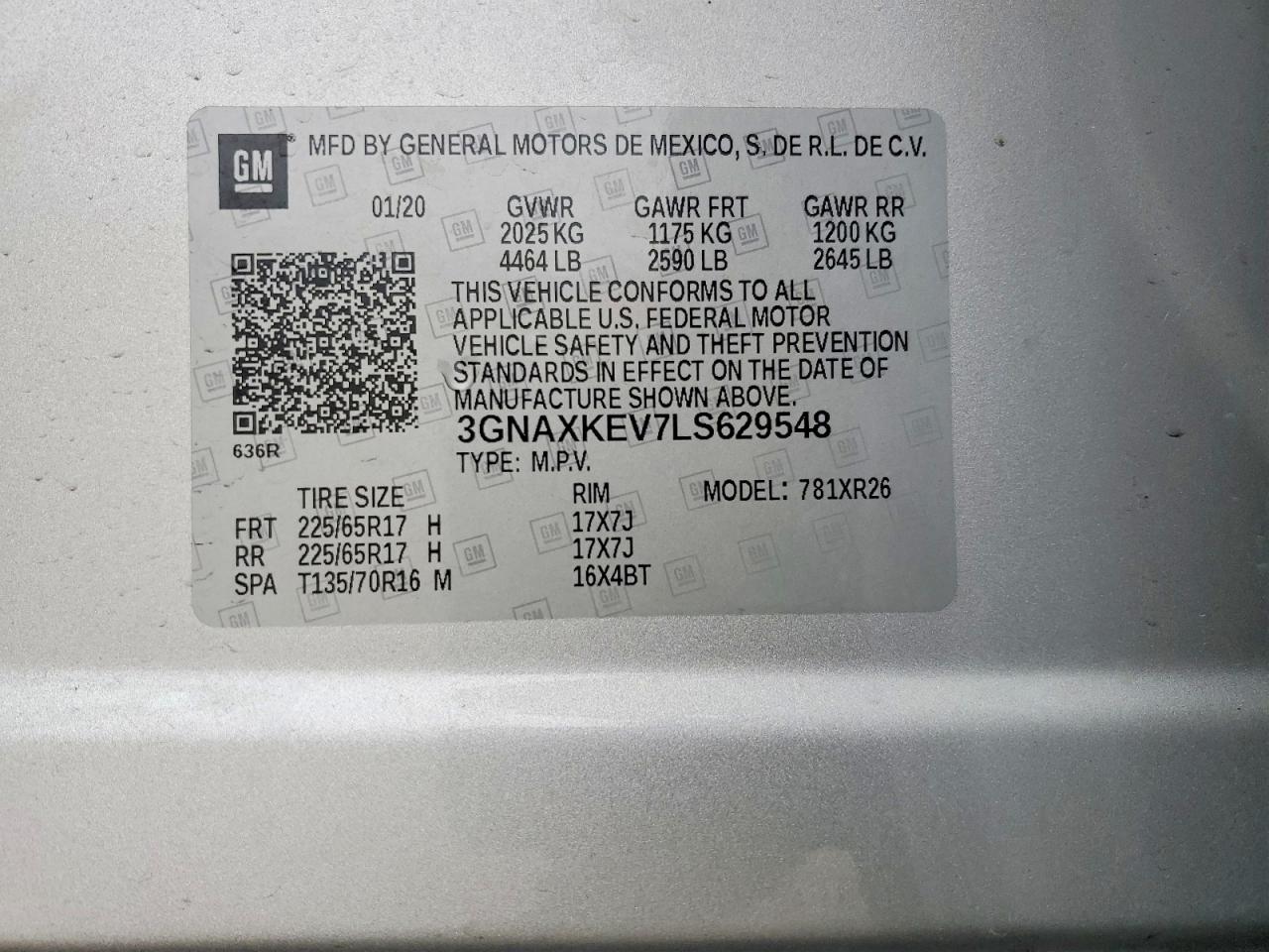 Chevrolet Equinox Lt