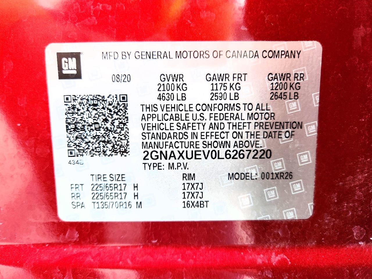 Chevrolet Equinox Lt