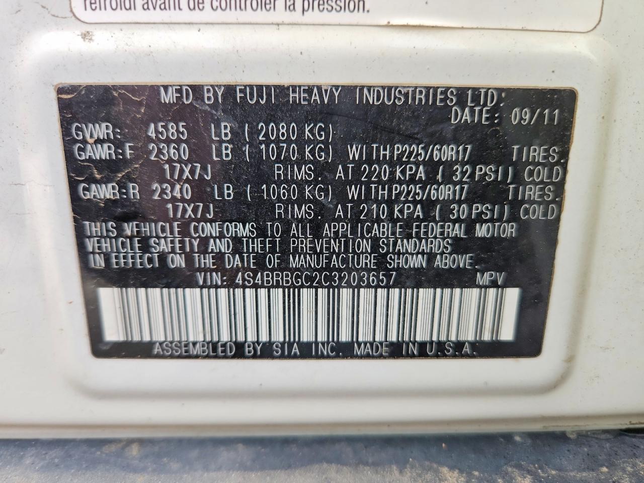 Subaru Outback 2.5i Premium