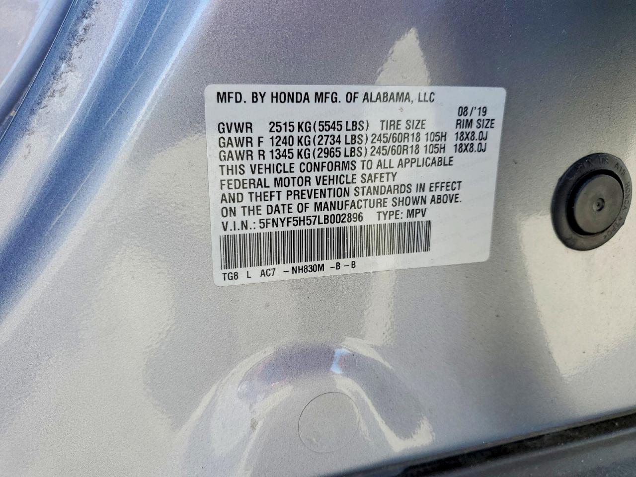 Honda Pilot Exl