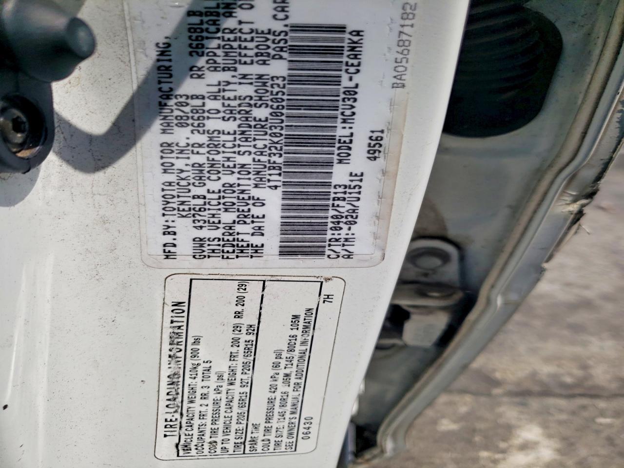 Toyota Camry Le V6