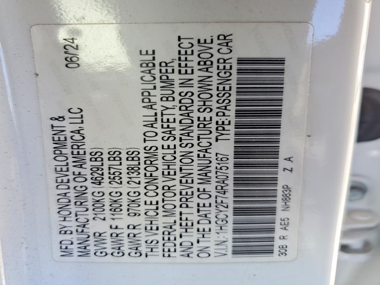 Honda Accord Hybrid Sport-l