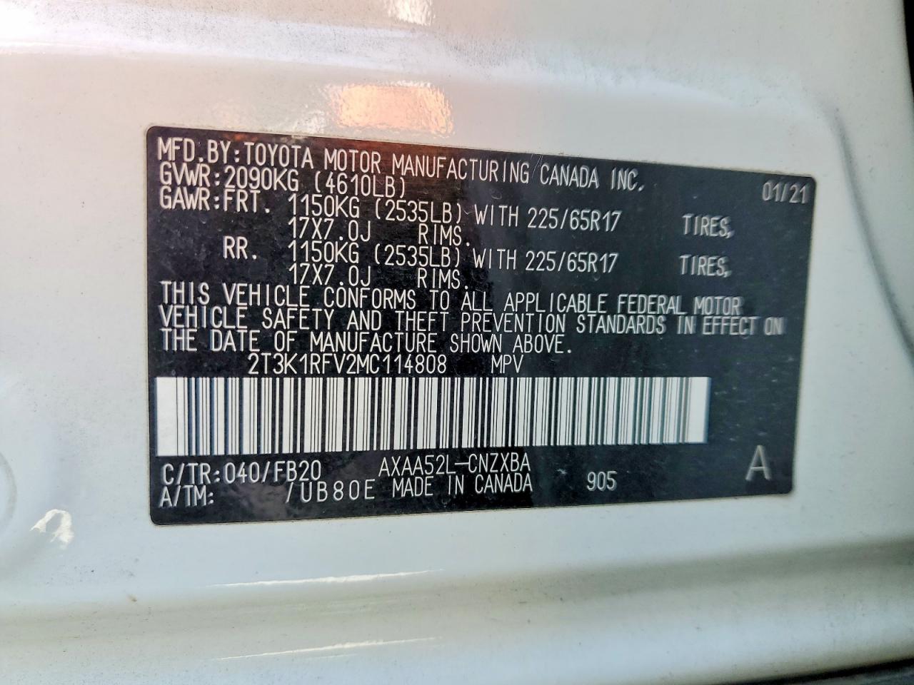 Toyota RAV4 Le