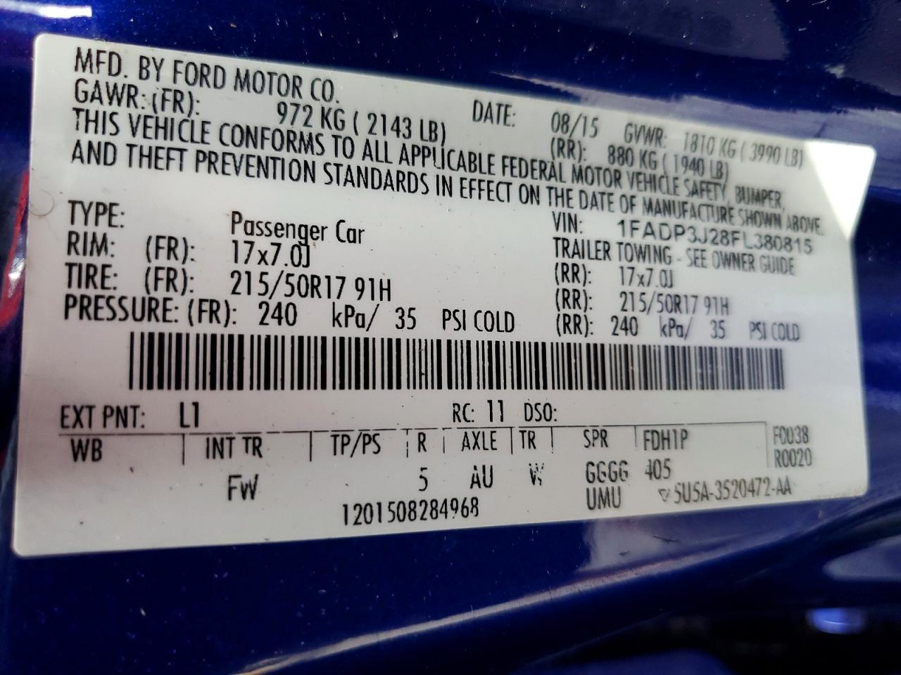 Ford Focus Titanium