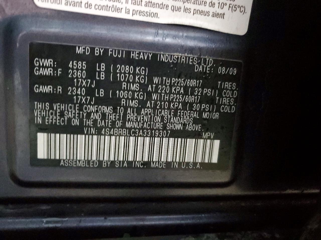 Subaru Outback 2.5i Limited