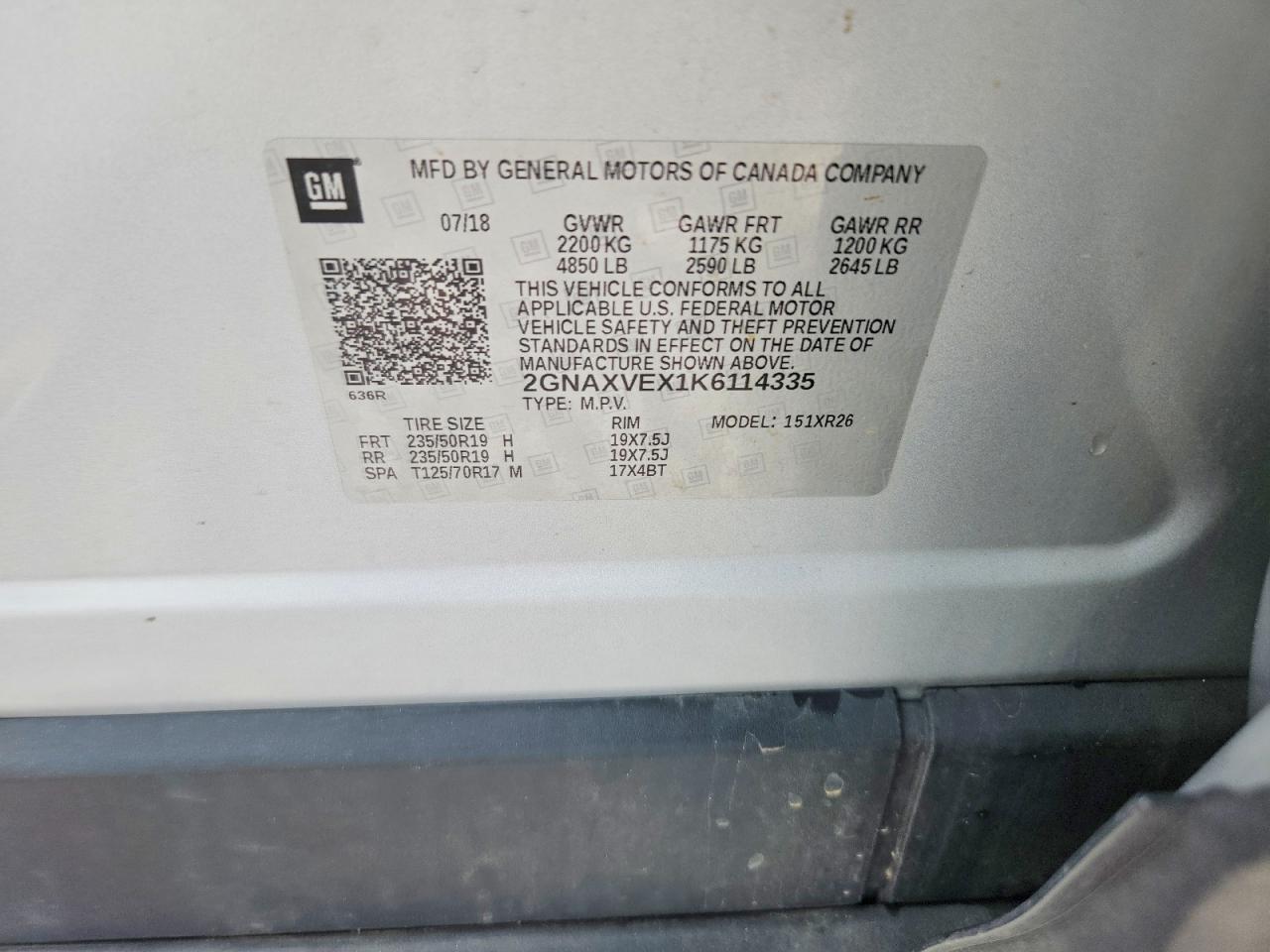 Chevrolet Equinox Lt