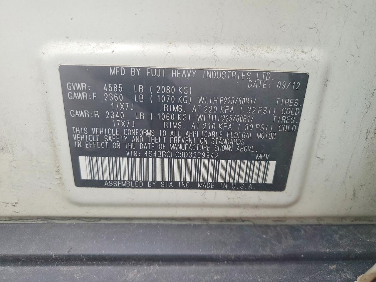 Subaru Outback 2.5i Limited