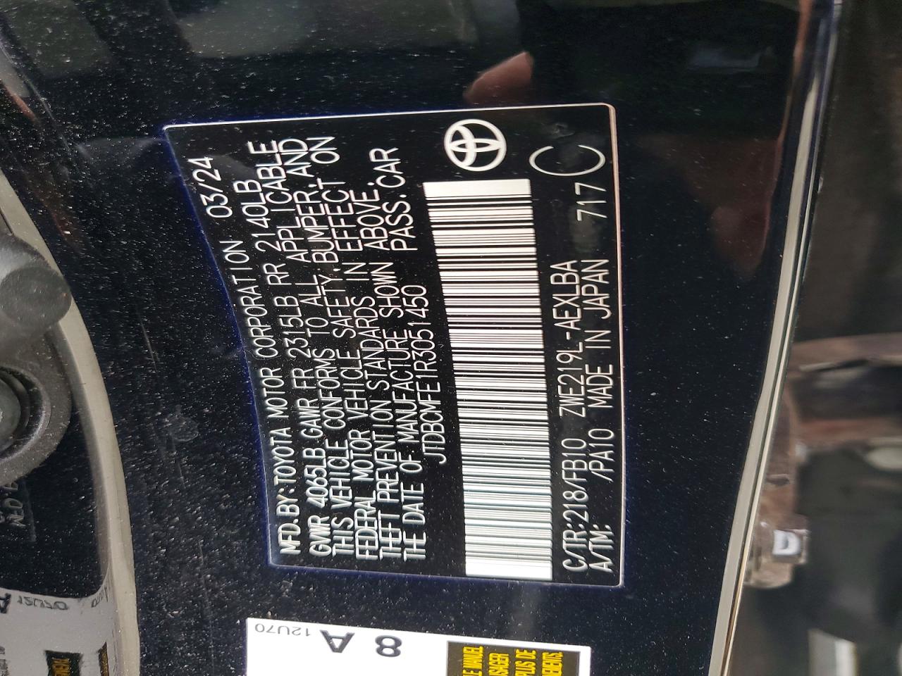 Toyota Corolla Le