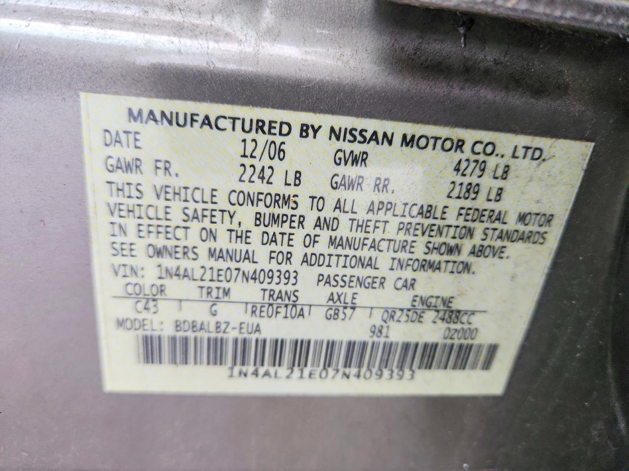 Nissan Altima 2.5
