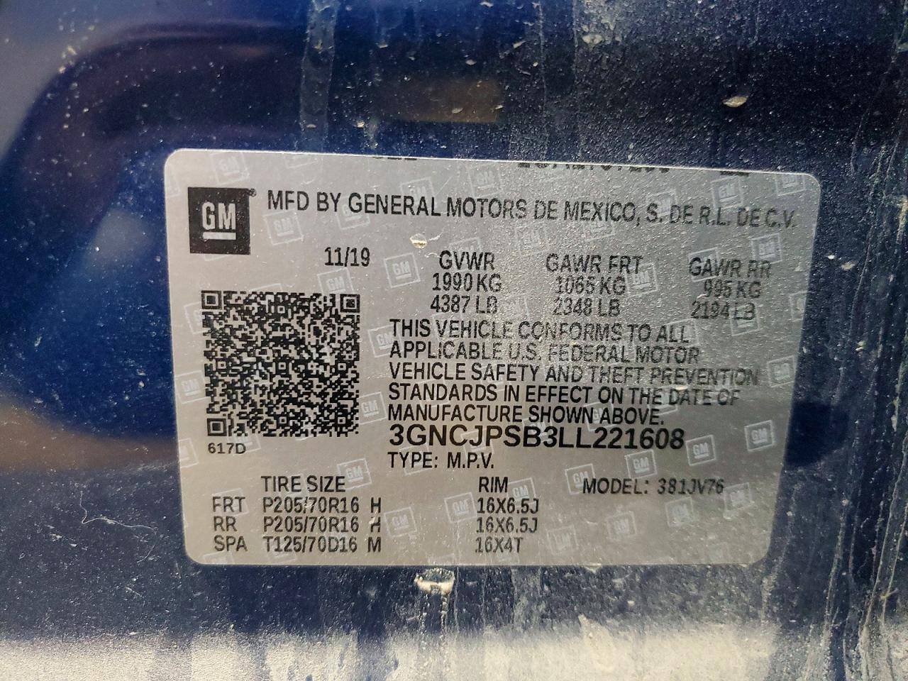 Chevrolet Trax 1lt