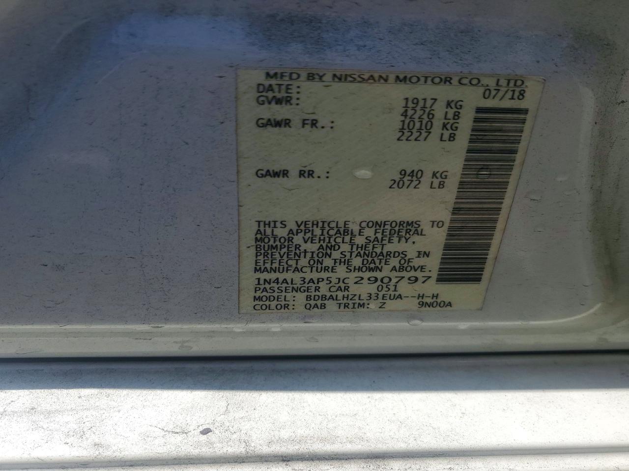 Nissan Altima 2.5 Sr