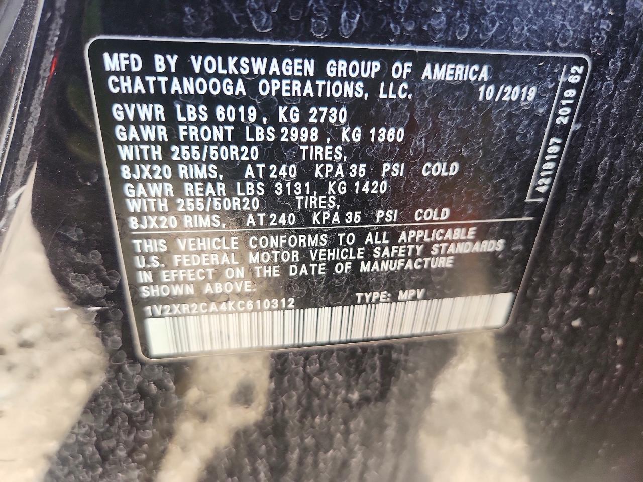 Volkswagen Atlas Se